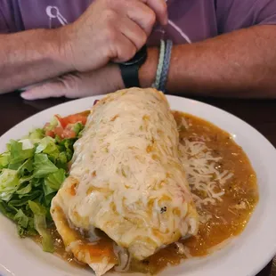 Green Chili Smothered Burrito