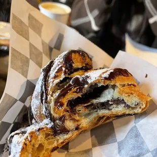 Chocolate chip croissant