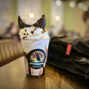 Moonstruck Frappe - moon pie, vanilla, chocolate and graham   TBBT Sheldon would approve!