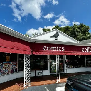 Exterior of Blackbird Comics and Coffeehouse