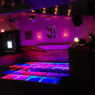 a dance floor in a nightclub