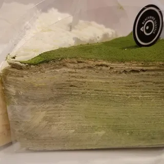 1 Piece Matcha Mille Crepe Cake