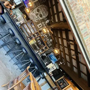 The bar area