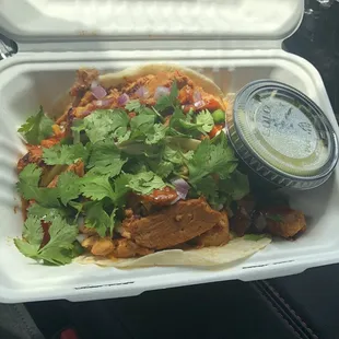 Korean chicken tacos