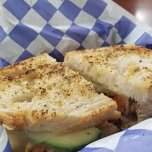 Chicken and Alvacado Sandwich