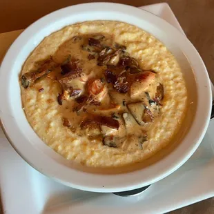 The Shrimp and grits are delicious