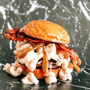 Truffle Mac and Cheese Burger