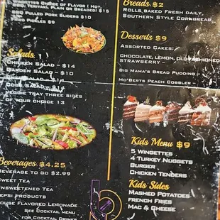 menu, pizza