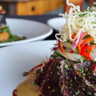 a plate of food on a table