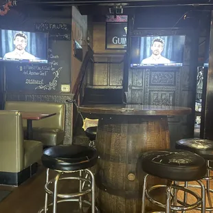 a man on a tv screen