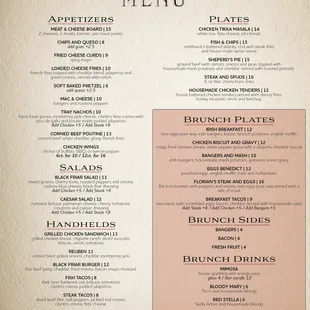 Our Food Menu