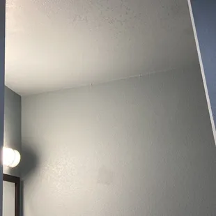 More mold on the ceiling area of the bathroom