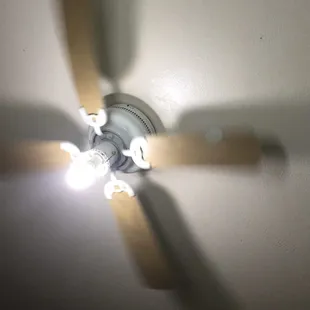 Fan w nothing covering bulb