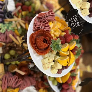 a variety of appetizers