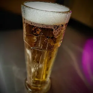 a glass of beer