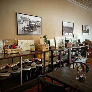 the interior of the store