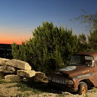 an old rusty truck