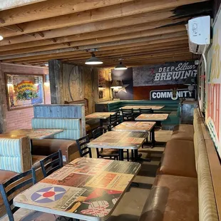 tables and booths