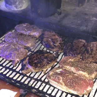 Just a typical Friday night on the grill at Blackies!
