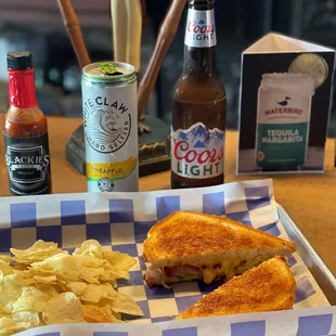 Grilled Cheese with Bacon and Jalapeno.