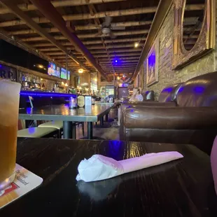 Bar and seating area.