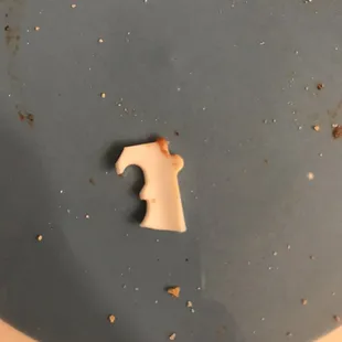 Plastic from the pizza