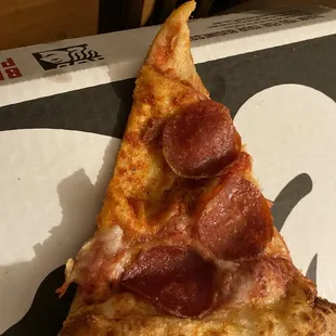 Payed extra for the thick crust pictured online