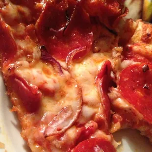 Extra large pepperoni and onion - $10!!