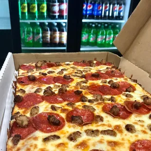 pizza, food