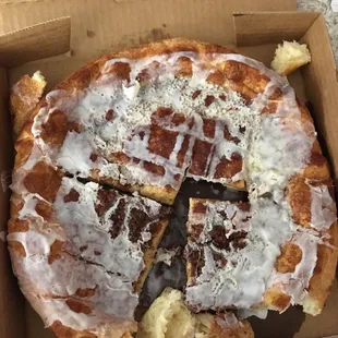 This was very gross. I've been to other Black Jack Pizzas and it never looks like this. I took a few bites that's why it's ripped.