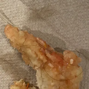 Hair in the pizza sauce for the breadsticks.
