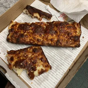 Burnt pizza  Just plain pan pizza. Unacceptable