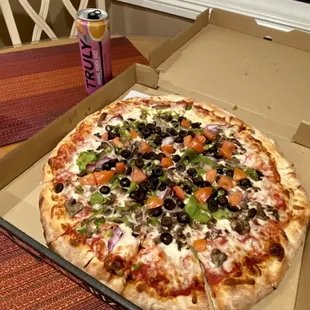 Veggie pizza, aka Lenten pizza