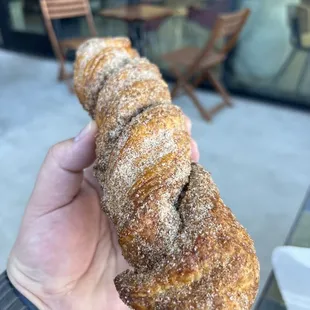 Cinnamon sugar croissant twist