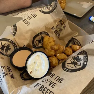 Cheese curds (don&apos;t worry...there WERE more, we just ate some before I got a photo.)