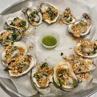 Grilled Oysters- Vietnamese style