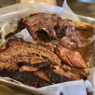 Fatty Brisket, Jalapeno Cheddar Homemade Sausage, Giant Beef Ribs