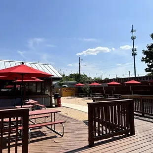 Patio on a hot summer day
