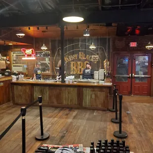 a view of the bar area