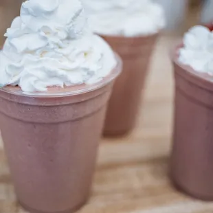 Our delicious smoothies hit the spot on a toasty afternoon!