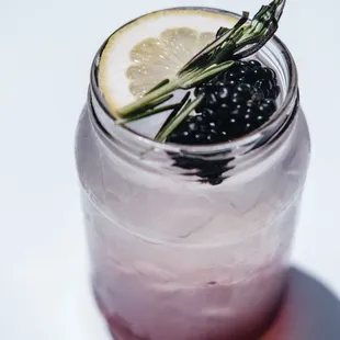 a blackberry lemonade