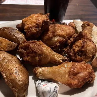 Broasted dark chicken special w/Broasted potatoes