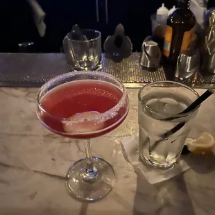Hibiscus lemonade