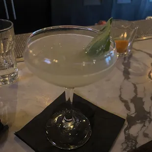 Blacksmith Gimlet with vodka -- super refreshing, love the basil