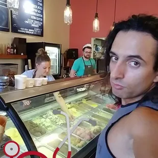 Better than Yellowstone. At ice cream.