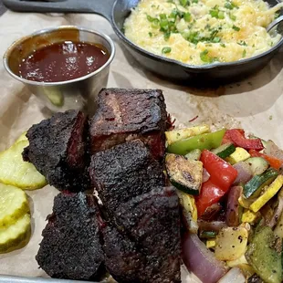 Smoked tips and sides