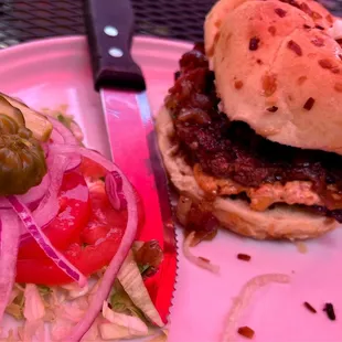 Onion Jam Smash Burger