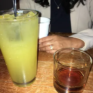 The Tech Thirry9Ten and a Remy Martin 1738.