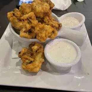 Fried fresh mushrooms