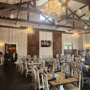 A look inside the barn area.